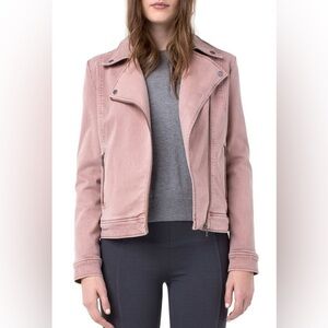 NWT Liverpool Women's Blush Jean Moto Jacket, S